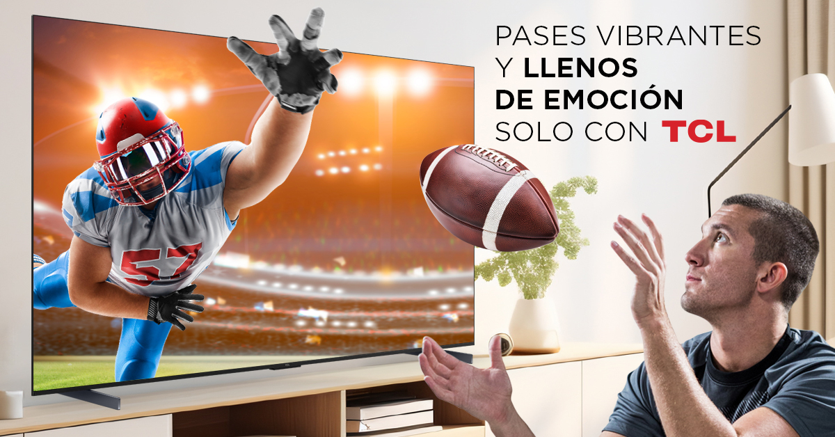 Cada pase transforma tus sentidos y los hace vibrar con los colores del juego. ¿Qué esperas para seguir la NFL con la familia TCL?
#NFLxTCL #TheCreativeGame