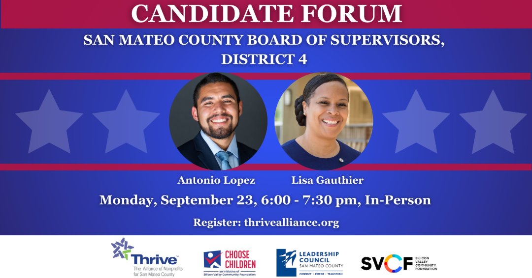 Missed our District 4, San Mateo County Board of Supervisors Candidate Forum? You can now catch the recordings of the event featuring Lisa Gauthier and Antonio Lopez as they discuss important issues. Available in both English and Spanish. tinyurl.com/yftzttrm