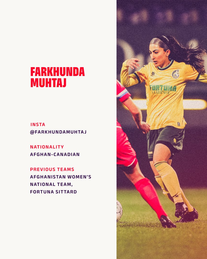 It all starts here… We’re thrilled to announce <a href="/FarkhundaMuhtaj/">Farkhunda Muhtaj</a>, the talented midfielder as our very first player to the CALGARY WILD FC 🔥⚽️ This is just the beginning… @northernsuperlg #NSL #YYC