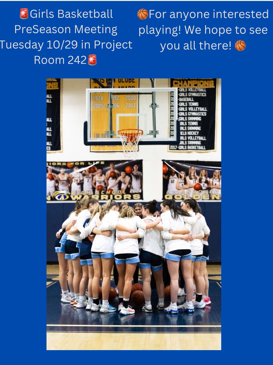 📢There will be a preseason meeting for all girls who are interested in trying out for FHS basketball this year! 🚨Tuesday 10/29- Project Room 242, right after school. <a href="/coachleighto/">leightoj</a> <a href="/fhsgbbboosters/">FHS Girls Basketball Boosters</a>