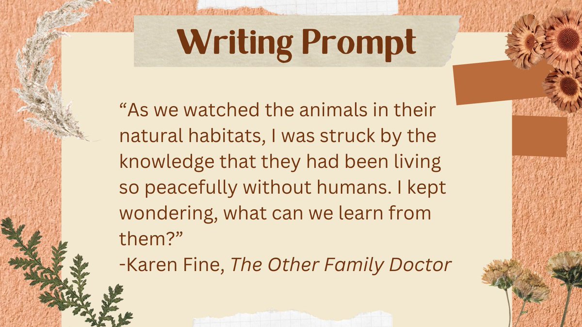 Writing Prompt:

Taking inspiration from this quote, write about a lesson you’ve learned from observing or interacting with an animal. What about that creature or your relationship to it has changed you?

Check out TLR's review of Fine's memoir here:
lindenreview.com/fine-review