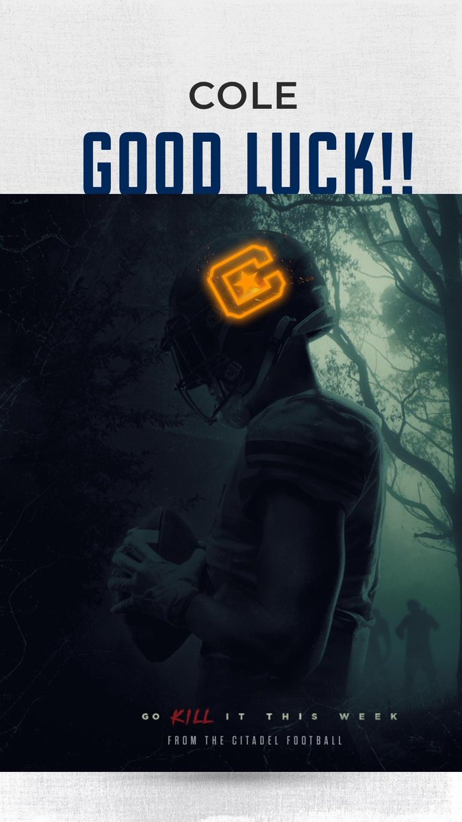Thank you <a href="/CitadelFootball/">The Citadel Football</a> and <a href="/JacksonEskierka/">Jackson Eskierka</a>!!