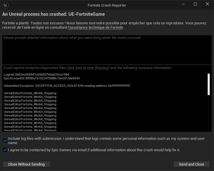 devdyd's tweet image. Hello @FortniteStatus  I have a problem since the new update my unreal editor is crashing, are there any solutions to resolve this?