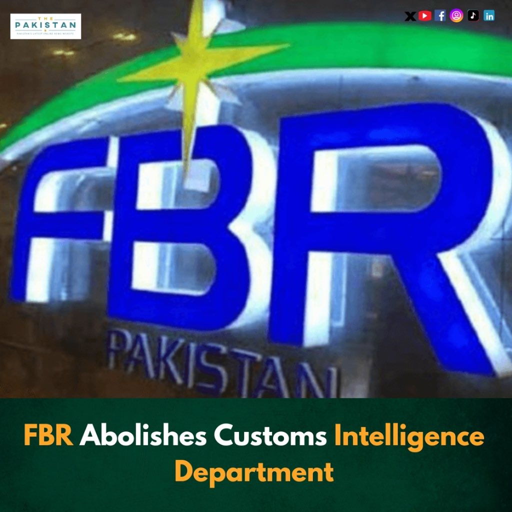 thepakistan2021's tweet image. FBR restructures Customs Intelligence, limiting its role to monitoring only. Enforcement powers transferred to the Director General Enforcement. 

Read more at thepakistan.pk/fbr-abolishes-…

#FBR #Pakistan #CustomsReforms #TaxReforms #AntiSmuggling #Finance #RashidMahmoodLangrial