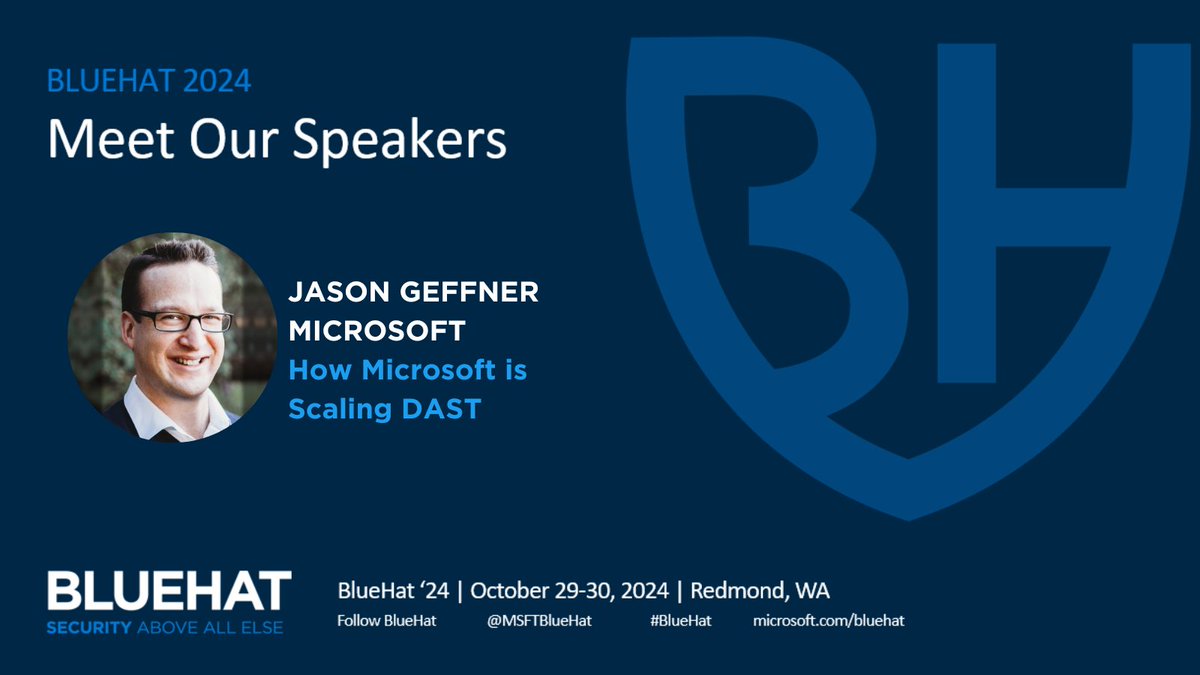 Microsoft BlueHat tweet media