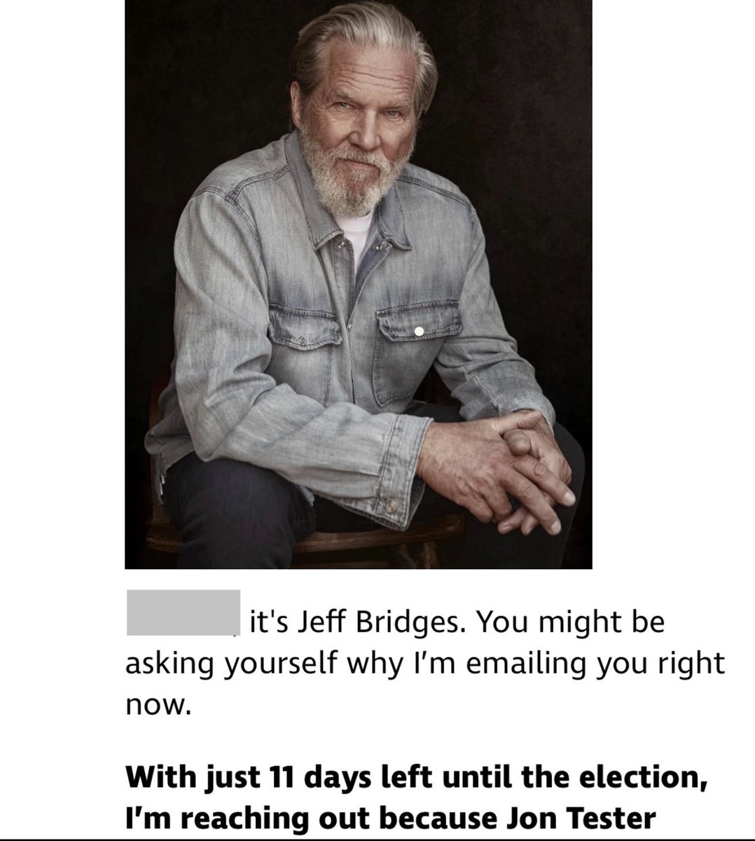anomenously's tweet photo. Yeah, this is kind of a flex, but I like to show the peasants what life is like up at the top. THE Jeff Bridges sending me an email.  Just another day in my life…No biggie. https://t.co/5Ju8LXR9ja
