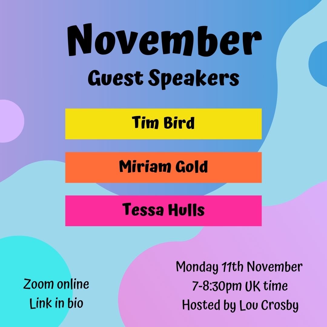 The looking forward to hosting the next online meeting for @ldcomics Three great speakers. Find out more about them and book at ldcomics.com