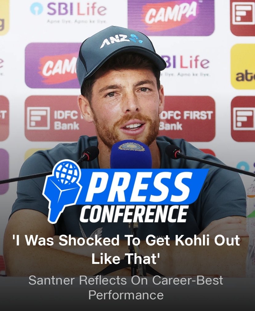 I was shocked get kohli Out Like that #ViratKohli #Santner