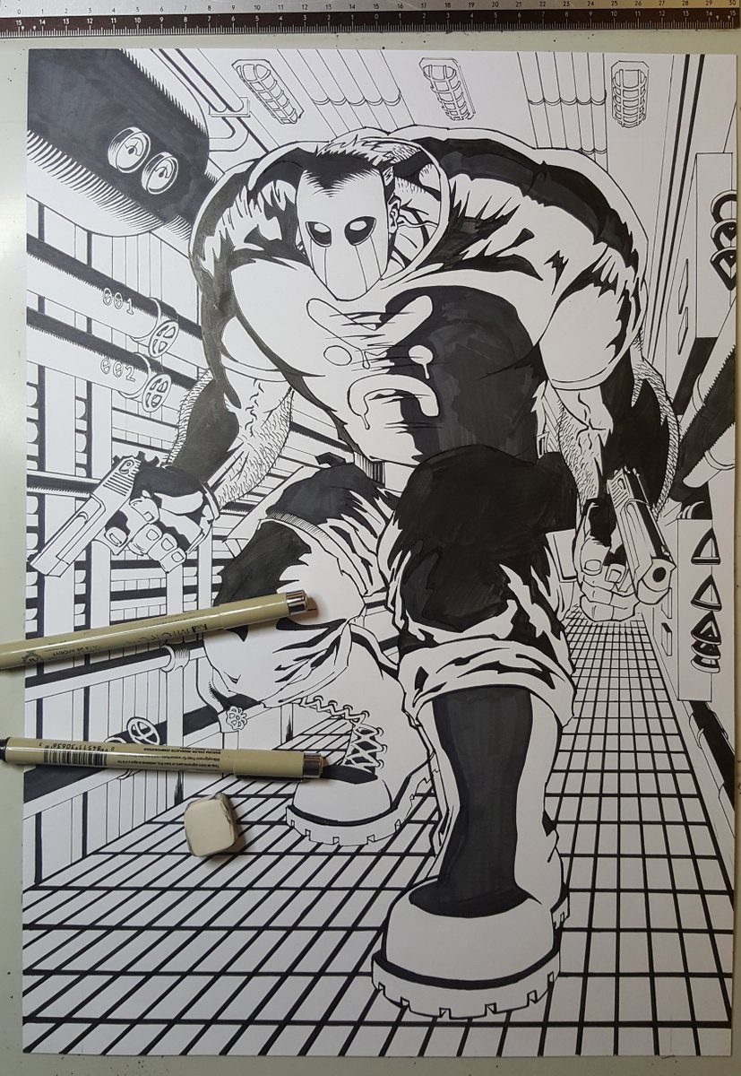 EmergentComic's tweet photo. EMERGENT: Retribution #1, page 18 inks.
Less than a week left of my 90% funded Kickstarter campaign! Help me reach $500!
https://t.co/tqH13fuQOT
#indiecomics #comics #superhero #vigilante #oc https://t.co/1garWYrICU