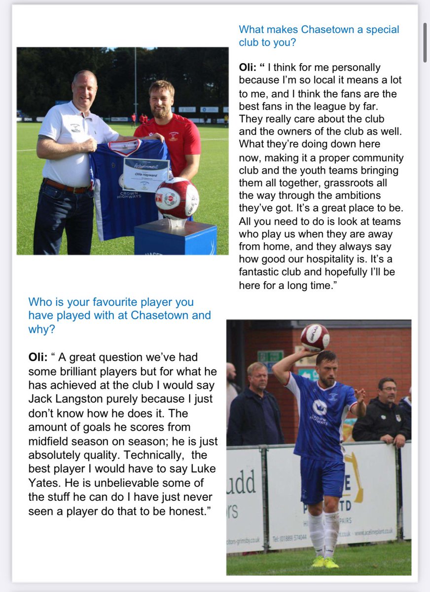 Lizz_077's tweet photo. This weeks episode of keeping up with the chase with @olihayward_ is out now🥳

Read my interview below ⬇️ 

And make sure to read the full programme via the link 💙⚽️

https://t.co/8AhmdQS4rO https://t.co/pvBk1o5BGO