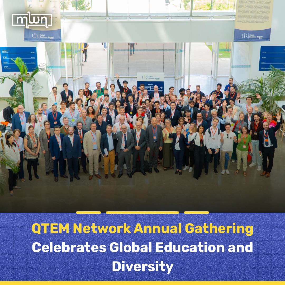 MoroccoWNews's tweet photo. The #QTEM Network's annual gathering and graduation ceremony convened deans from various institutions across 21 countries at #UIR’s Rabat Business School. https://t.co/6Fjos0UvPP