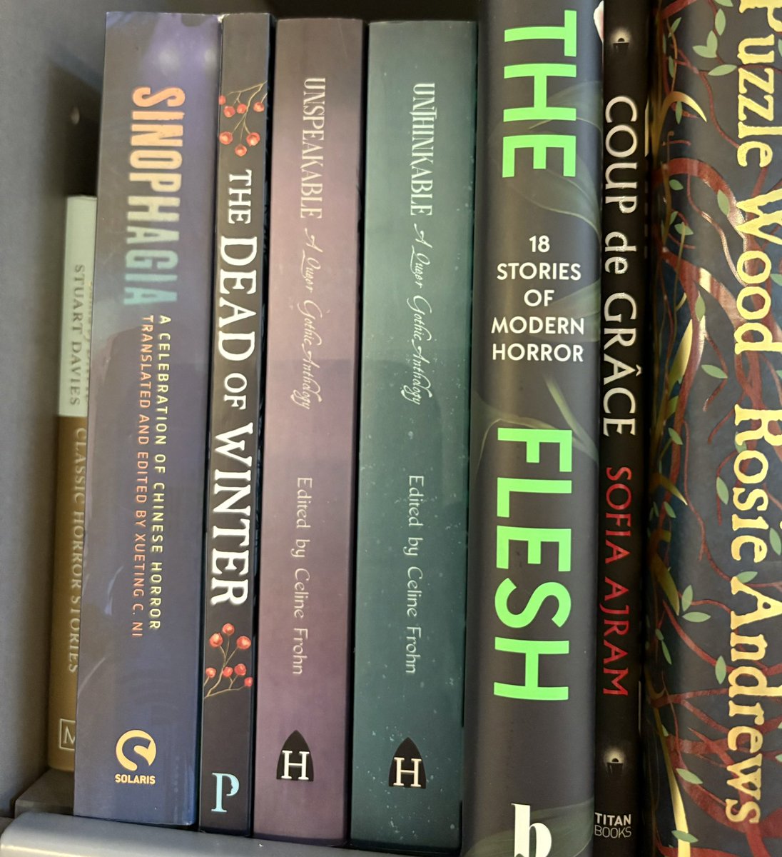Haunt Publishing (@hauntpublishing) on Twitter photo THE GINGERBREAD MEN by <a href="/JoannaCorrance/">Joanna Corrance</a> spotted in <a href="/argonaut_books/">Argonaut Books Isn’t On This Platform Anymore</a>.
BENOTHINGED by Alvar Theo, HAUNTED VOICES ed. @BeckyWojturska and our two queer gothic anthologies – UNSPEAKABLE & UNTHINKABLE – ed. <a href="/CelineNyx/">Celine</a> also spotted in <a href="/PortyBooks/">The Portobello Bookshop</a>.
We love indie bookshops! THE GINGERBREAD MEN by <a href="/JoannaCorrance/">Joanna Corrance</a> spotted in <a href="/argonaut_books/">Argonaut Books Isn’t On This Platform Anymore</a>.
BENOTHINGED by Alvar Theo, HAUNTED VOICES ed. @BeckyWojturska and our two queer gothic anthologies – UNSPEAKABLE & UNTHINKABLE – ed. <a href="/CelineNyx/">Celine</a> also spotted in <a href="/PortyBooks/">The Portobello Bookshop</a>.
We love indie bookshops!