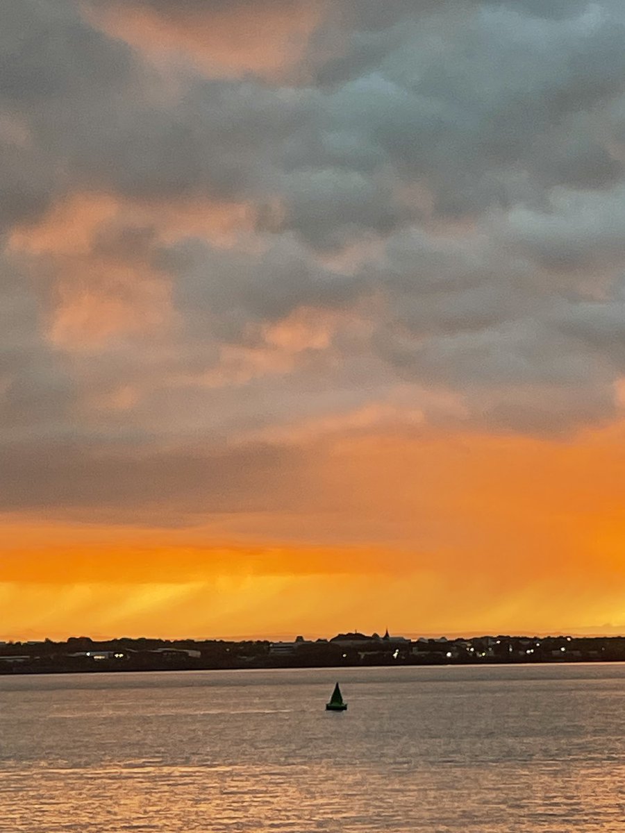 Late October sky - particularly colourful this evening over the Mersey.