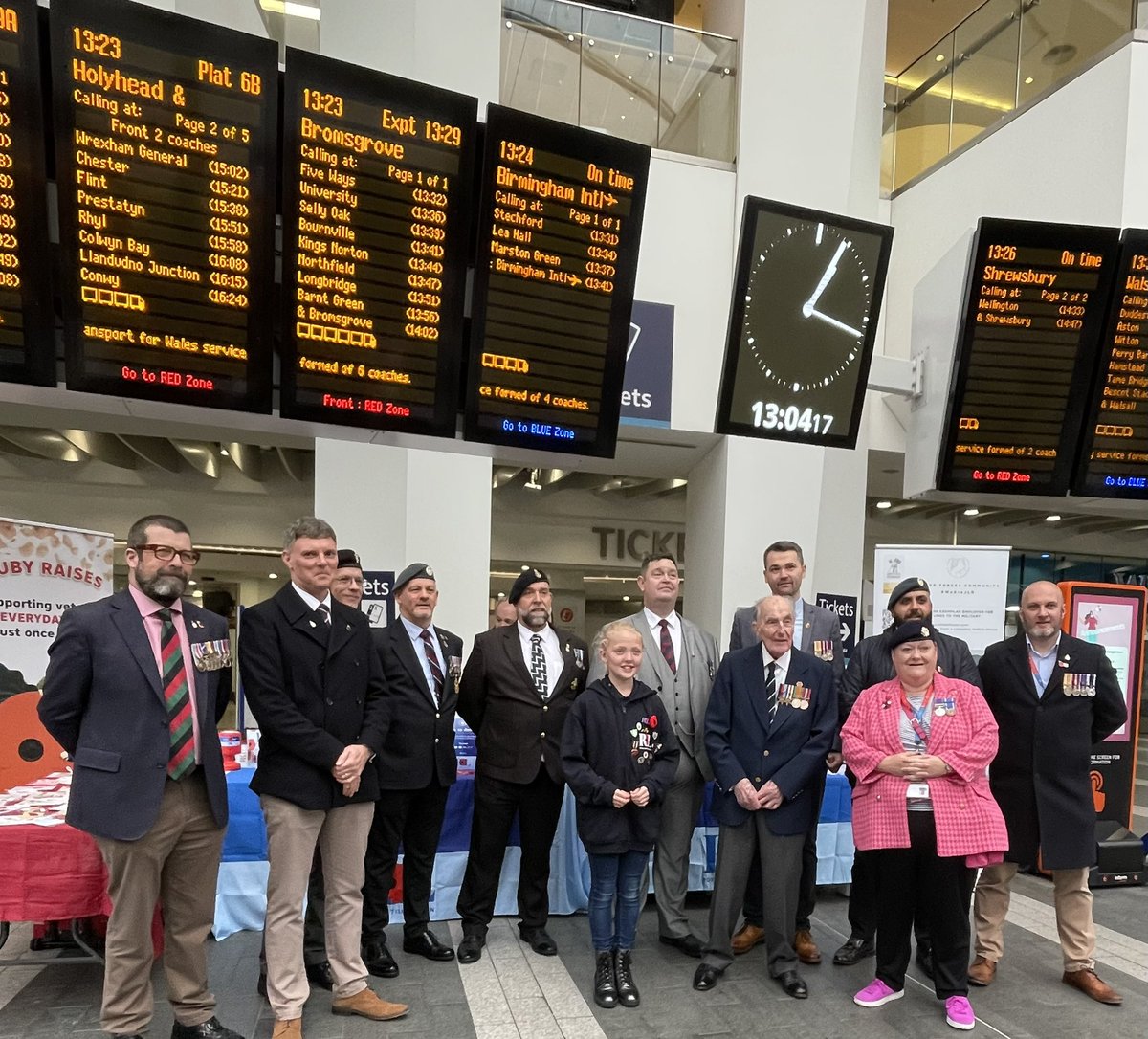 Royal Centre for Defence Medicine π¦π (@dms_rcdm) on Twitter photo #TeamRCDM were proud to support <a href="/PoppyLegion/">Royal British Legion</a> launching the West Midlands Poppy Appeal at Birmingham New Street Station alongside fundraisers, veterans, families and friends #PoppyAppeal #TeamRCDM were proud to support <a href="/PoppyLegion/">Royal British Legion</a> launching the West Midlands Poppy Appeal at Birmingham New Street Station alongside fundraisers, veterans, families and friends #PoppyAppeal
