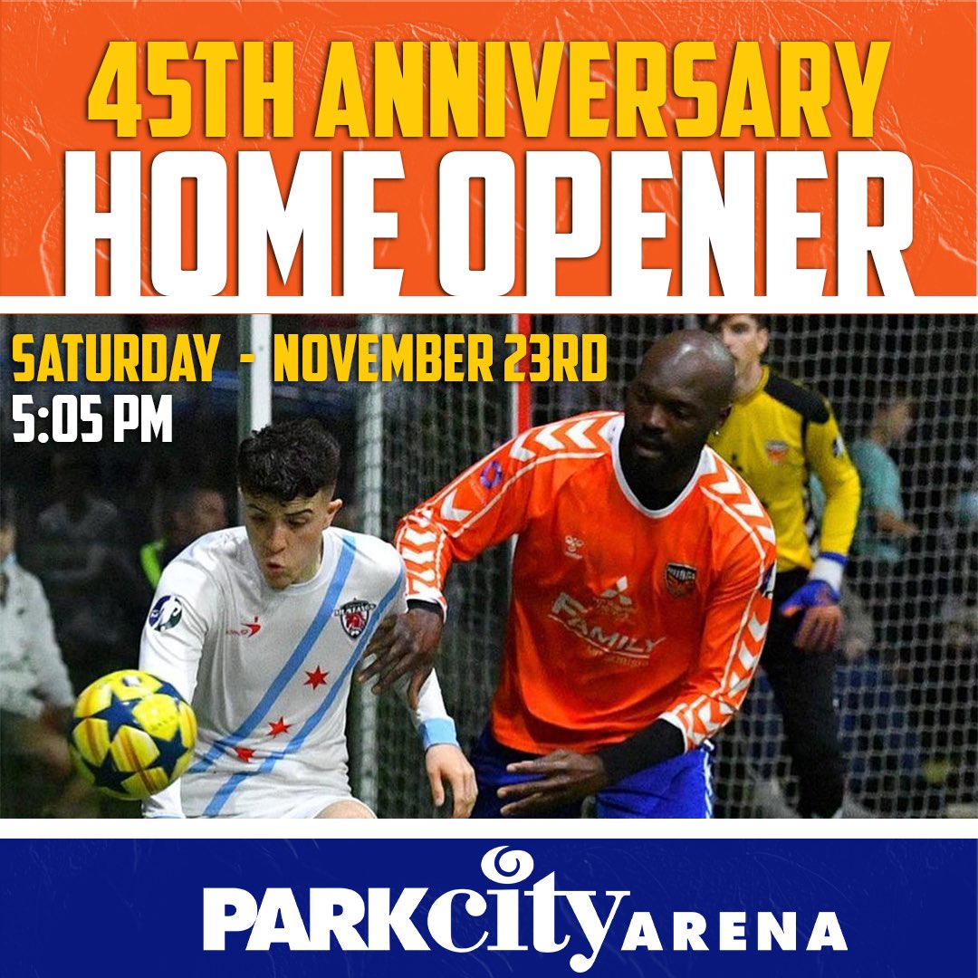 45TH ANNIVERSARY SEASON COUNTDOWN
🧡💙💛 2024 - 2025 💛💙🧡

• 🏟️ at Park City Arena
• 🗓️ November 23, 2024
• 🕔 5:05 PM CT
• 🆚 Oklahoma City
• 🎟️ Season Tickets November 4
• 🎟️ Single Game Tickets November 8

#wichitawings #wings45th #masl #indoorsoccer