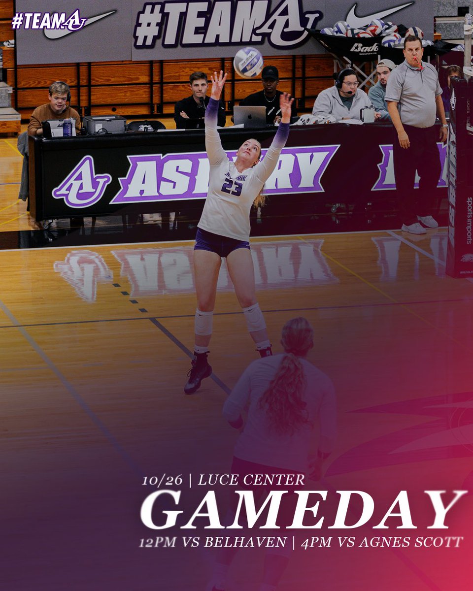 TOMORROW ‼️

<a href="/AsburyVball/">Asbury Volleyball</a> has a double header at home tomorrow!

12:00pm vs Belhaven
4:00pm vs Agnes Scott

Theme: Checkout @ auscreamineagles on instagram for details

📍Luce Center