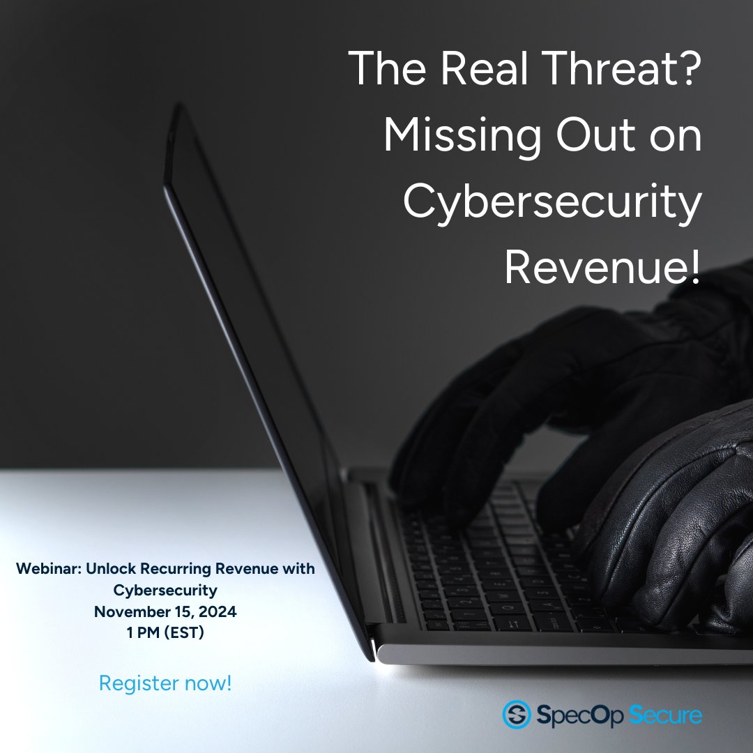 SpecOpSecure's tweet image. What&apos;s scarier than a cyberattack? 😨 Missing the chance to grow your business with cybersecurity! Join our exclusive webinar to learn how.

➡️ Register now: d-cy.net/specopsecurewe…

#IntegratorSolutions #Cybersecurity #SpecOpSecure