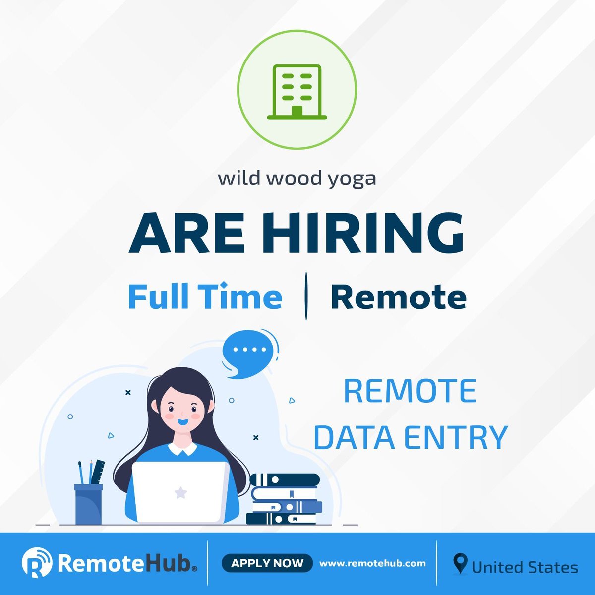 remotehub_com's tweet image. 🔍Wild Wood Yoga is hiring a full-time Remote Data Entry Specialist! Work from the comfort of your home, contribute to growing team, and enjoy the flexibility of a remote position. 

Apply now : buff.ly/3C83Oec  🌟

#RemoteWork #DataEntryJobs #FullTimeRemote #WorkFromHome