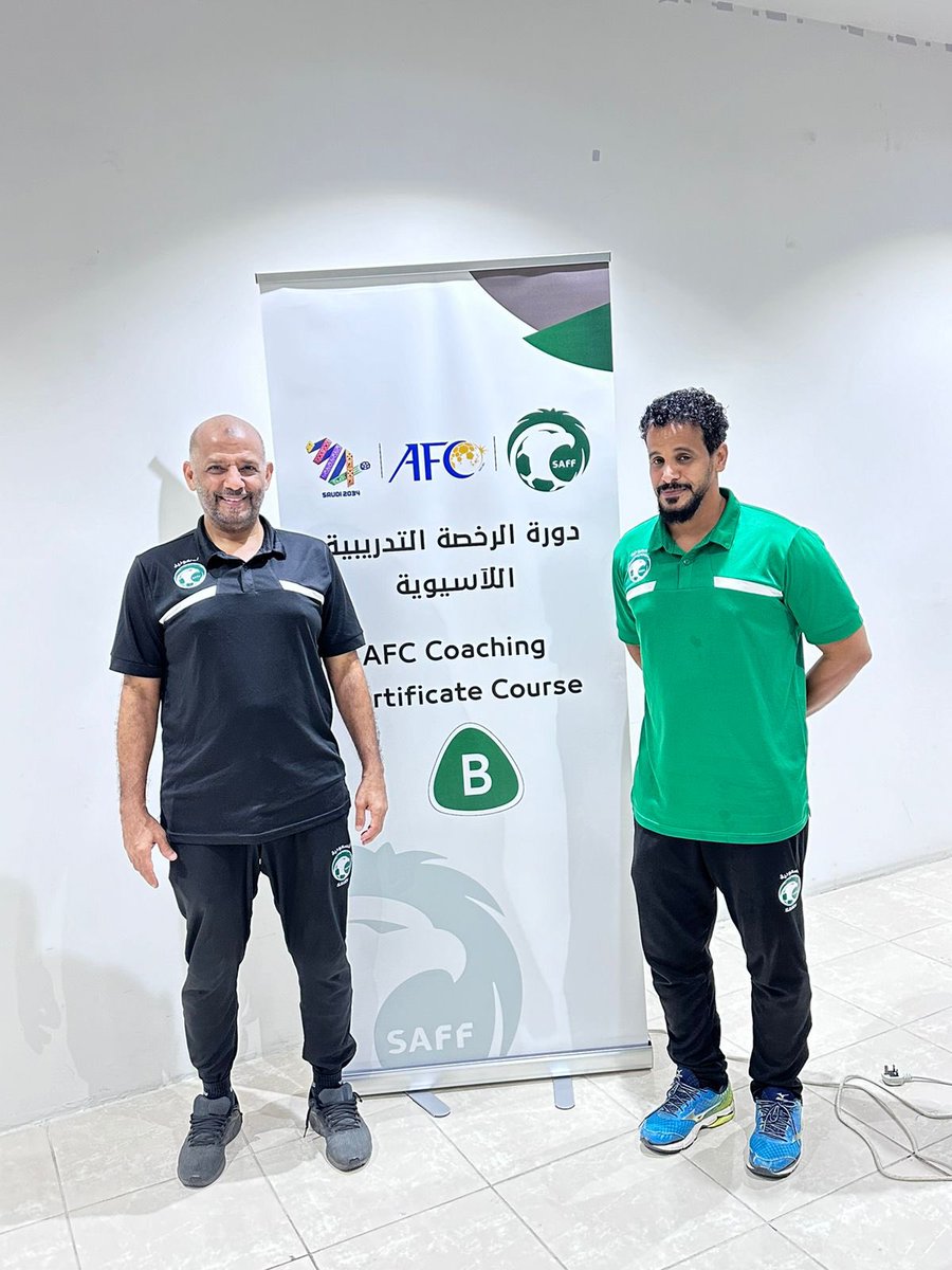 مجلس إدارة نادي #الخالدي 
يبارك لمدرب الفئات السنية 
الكابتن / عيد المرواني 
حصوله على الرخصة الآسيوية (B) المقامة في جدة تحت إشراف الاتحاد السعودي لكرة القدم 
 ويتمنى له التوفيق والنجاح الدائم