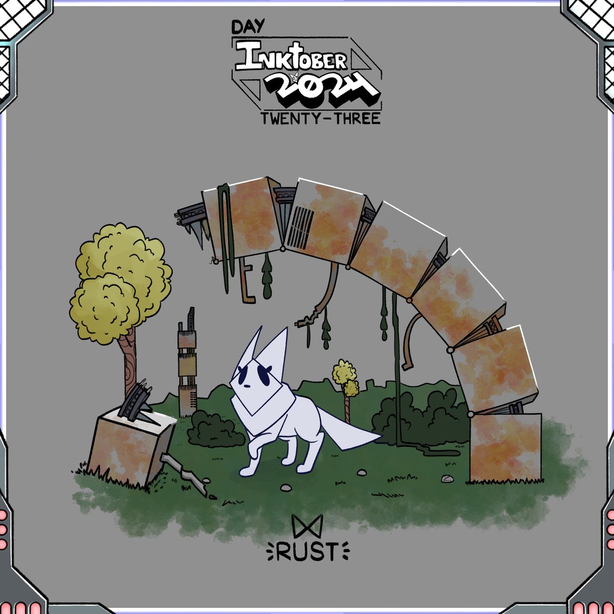 Thank god we're immune to Tetanus

Day 23 - Rust (Late)
#inktoberday23 #inktober #inktober2024 #inktoberRust