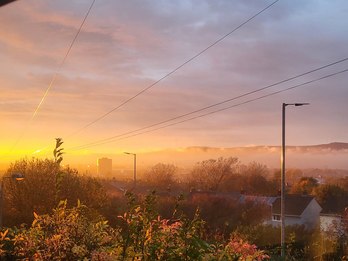 I think I just accidentally took the best photo I ever have out the window just now.  Belfast is looking well this evening