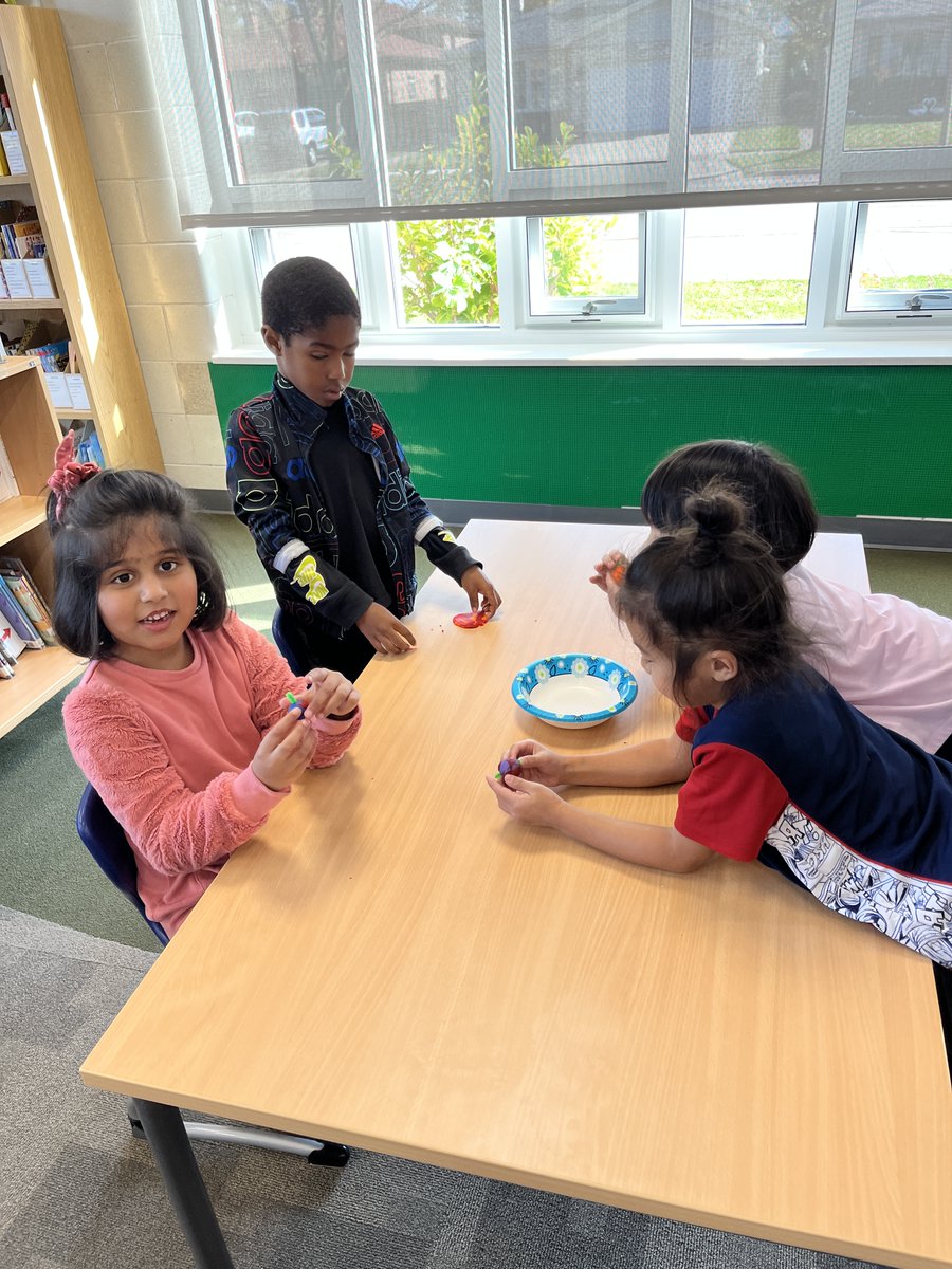 MeyerLib_SD735's tweet image. K students made their own colorful, shape-filled play-doh pumpkin patches after reading &quot;The Legend of Spookley the Square Pumpkin&quot; this week!
