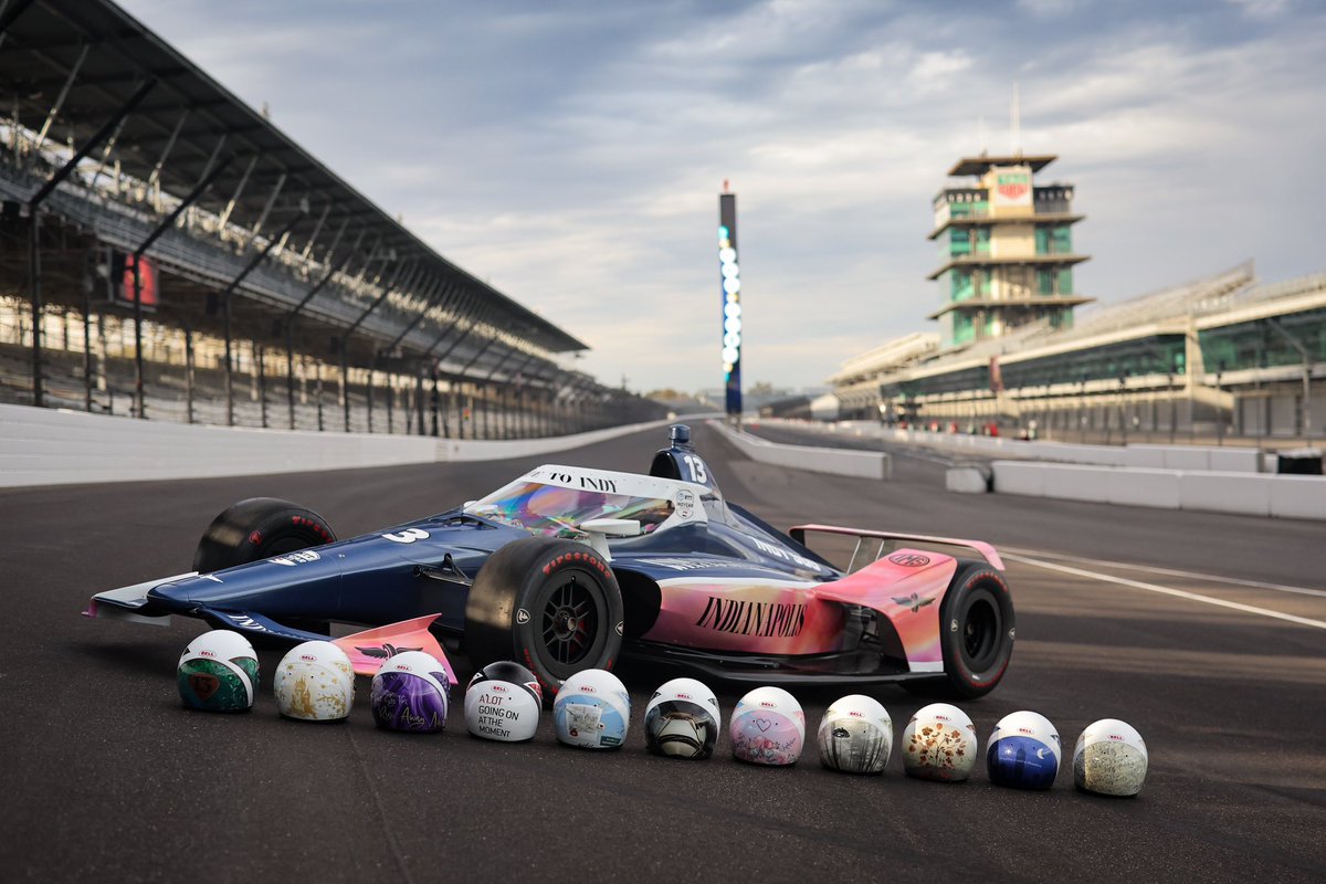 IndyCar's tweet photo. A welcome to Indy for Taylor 🫶

(📸: @IMS) https://t.co/brUGIFHvDG