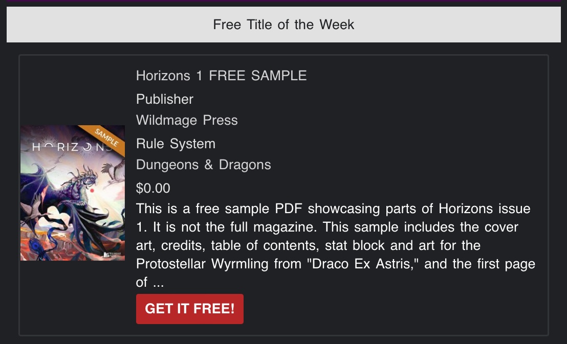 Wildmage Press tweet media