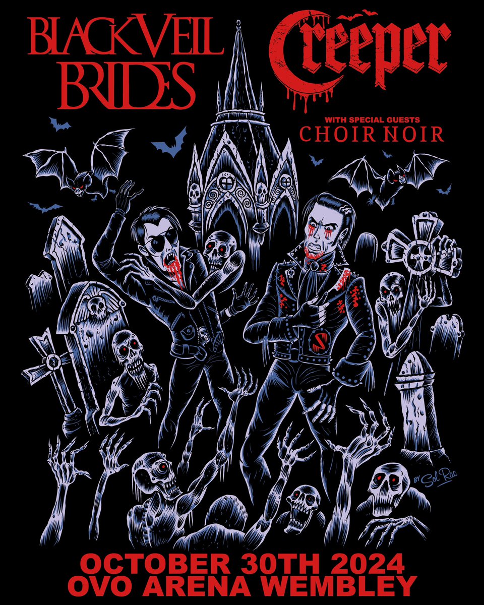 Choir Noir will be joining us at our co-headline show on Wednesday with Black Veil Brides - Darcia

Final tickets at creepercult.com