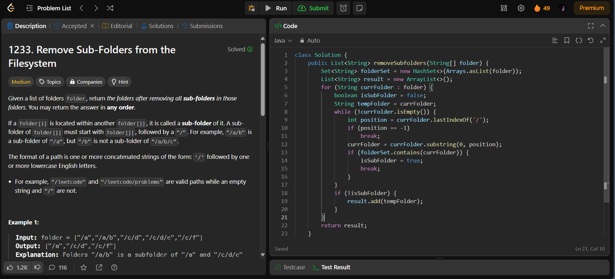 DevGupta4526's tweet photo. Day 50 of #CodeDaily &amp; #CoreSubjects 💻

✅ Solved the #LeetCode problem: Remove Sub-Folders from the Filesystem
🔄 Revised DBMS
Steady progress across coding and database fundamentals! 🚀

#100DaysOfCode #LeetCodeChallenge #CoreSubjects #DBMS #CodingJourney https://t.co/QSUFg6i1Nu