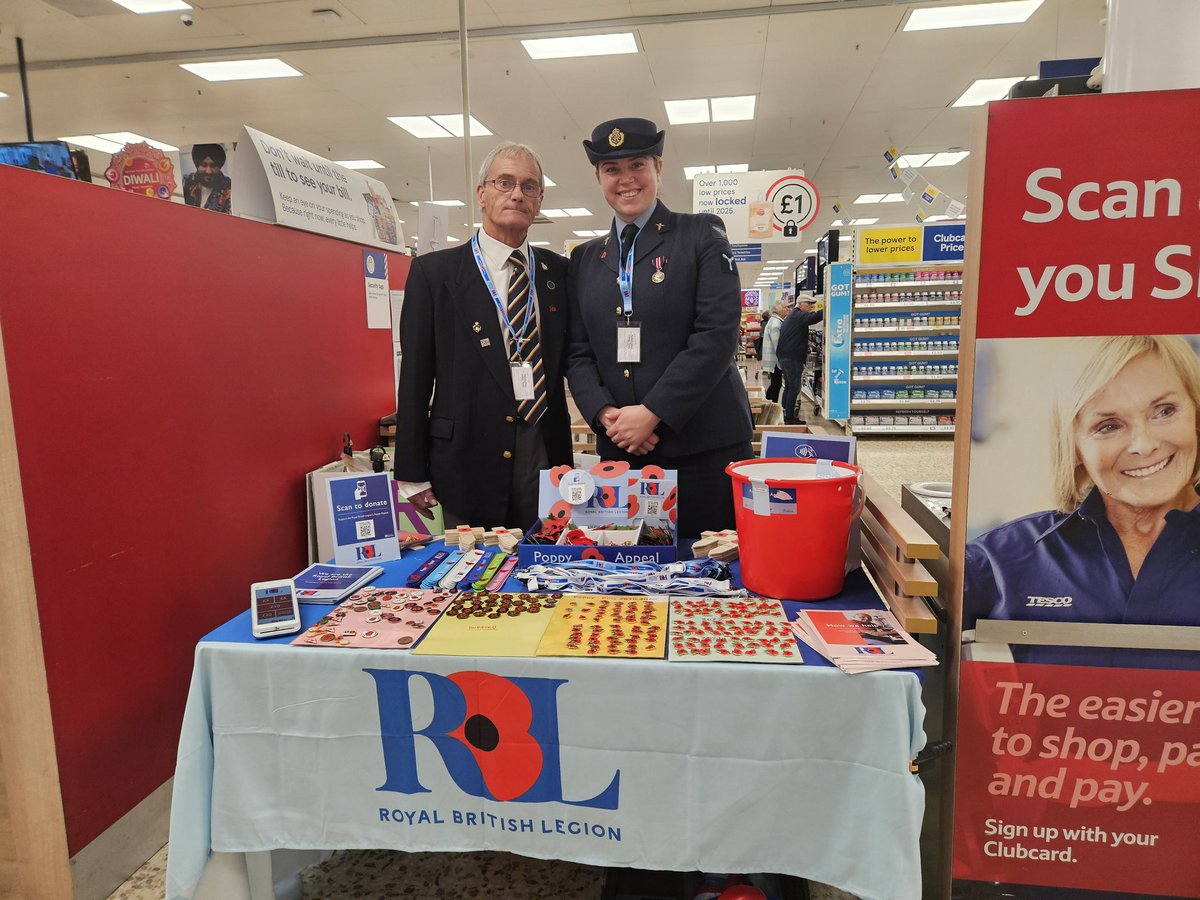 RBL_Boston1's tweet photo. An amazing start to @RBL_Boston1 @PoppyLegion Appeal at @Tesco by veterans, store staff, and the fantastic @RoyalAirForce personnel of @RAFConingsby
Over £3,000 has been donated here already by the generous people of Boston.
Thankyou to everyone involved
@Bostonboro
@stump_boston https://t.co/breq5BlNwG