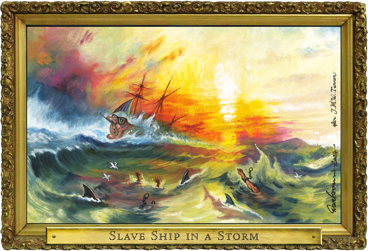 Dave Brown (@davebrowntoons) on Twitter photo Tomorrow's #RoguesGallery cartoon, after #JMWTurner, for <a href="/Independent/">The Independent</a> ... #Starmer #KeirStarmer #CommonwealthSummit #CHOGM2024 #Samoa #Slavery #Reparations #SlaveTrade Tomorrow's #RoguesGallery cartoon, after #JMWTurner, for <a href="/Independent/">The Independent</a> ... #Starmer #KeirStarmer #CommonwealthSummit #CHOGM2024 #Samoa #Slavery #Reparations #SlaveTrade