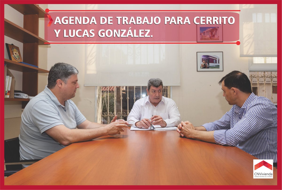 -Entre Ríos-

Para interiorizar sobre las nuevas operatorias habitacionales para Cerrito y Lucas González, el presidente del IAPV, Manuel Schönhals, mantuvo reuniones de trabajo con los intendentes de esas localidades. Estuvo presente también el vocal del IAPV, Aníbal Steren.