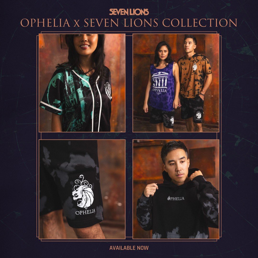 My collection w/ <a href="/OpheliaRecords/">Ophelia Records</a> is out now!

Shop here: sevenlions.com/collections/ne…