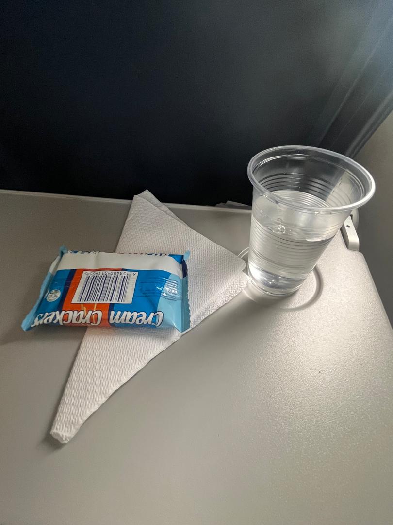 Because of the anyhowness of domestic flight operations in Nigeria, my morning flight was rescheduled to 2 pm. This is what we were served on board!