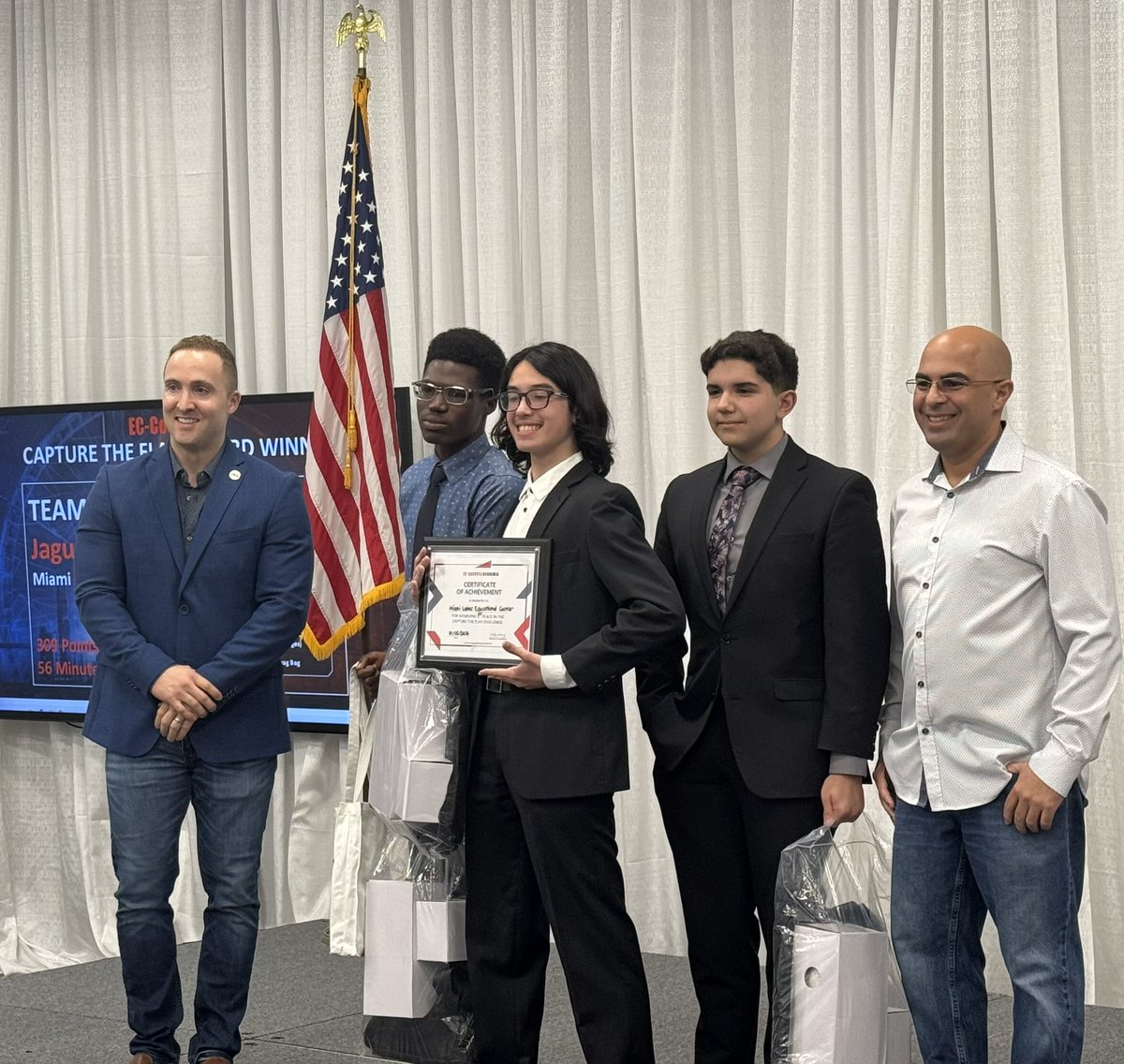 Marlon Vernon (@mlecitacad) on Twitter photo Congratulations to our MLEC IT Jaguars! Our two teams won 1st and 2nd place in today’s district cybersecurity competition at MDC! Way to go! So proud of you! <a href="/MLECJaguars/">MLEC</a> <a href="/MLECPrin/">Yaset Fernandez</a> <a href="/CTEMiami/">M-DCPS Career & Technical Education</a> <a href="/NAFMiami/">Miami NAF</a> <a href="/NAFCareerAcads/">NAF</a> <a href="/CiscoNetAcad/">Networking Academy</a> <a href="/TricheEugene/">Bertine Triche-Eugene</a> Congratulations to our MLEC IT Jaguars! Our two teams won 1st and 2nd place in today’s district cybersecurity competition at MDC! Way to go! So proud of you! <a href="/MLECJaguars/">MLEC</a> <a href="/MLECPrin/">Yaset Fernandez</a> <a href="/CTEMiami/">M-DCPS Career & Technical Education</a> <a href="/NAFMiami/">Miami NAF</a> <a href="/NAFCareerAcads/">NAF</a> <a href="/CiscoNetAcad/">Networking Academy</a> <a href="/TricheEugene/">Bertine Triche-Eugene</a>