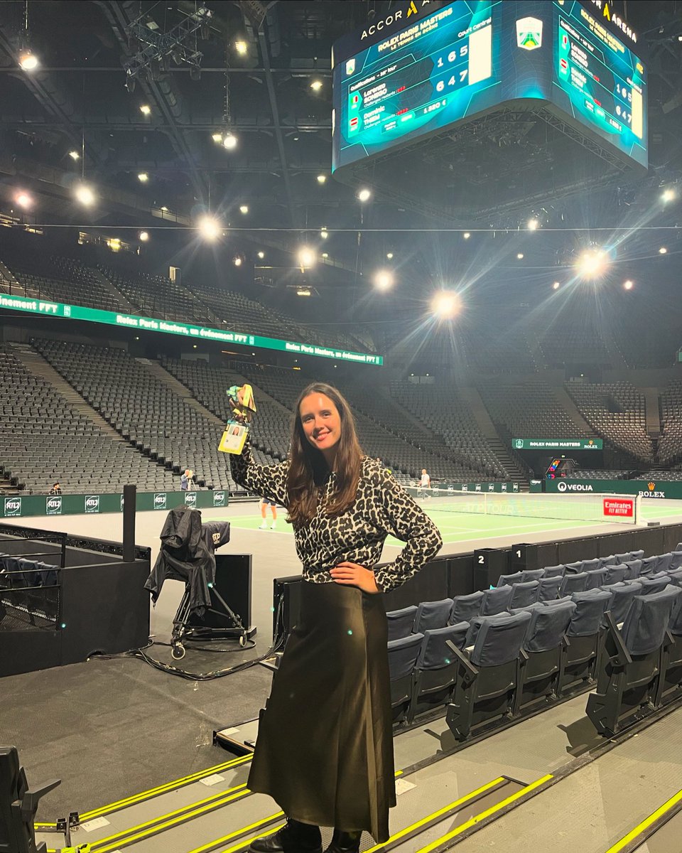 Déjà mon 3ème (!!!) #RolexParisMasters et le tout dernier dans la mythique salle de Bercy 🎾✨