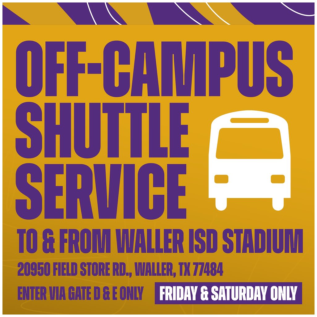 The campus shuttles 🚏 are ready to help you kick off your Homecoming festivities! Park and ride in comfort to the stadium or park on campus and catch a ride to the Homecoming Zone. 

Scroll to check out the latest shuttle service details.
