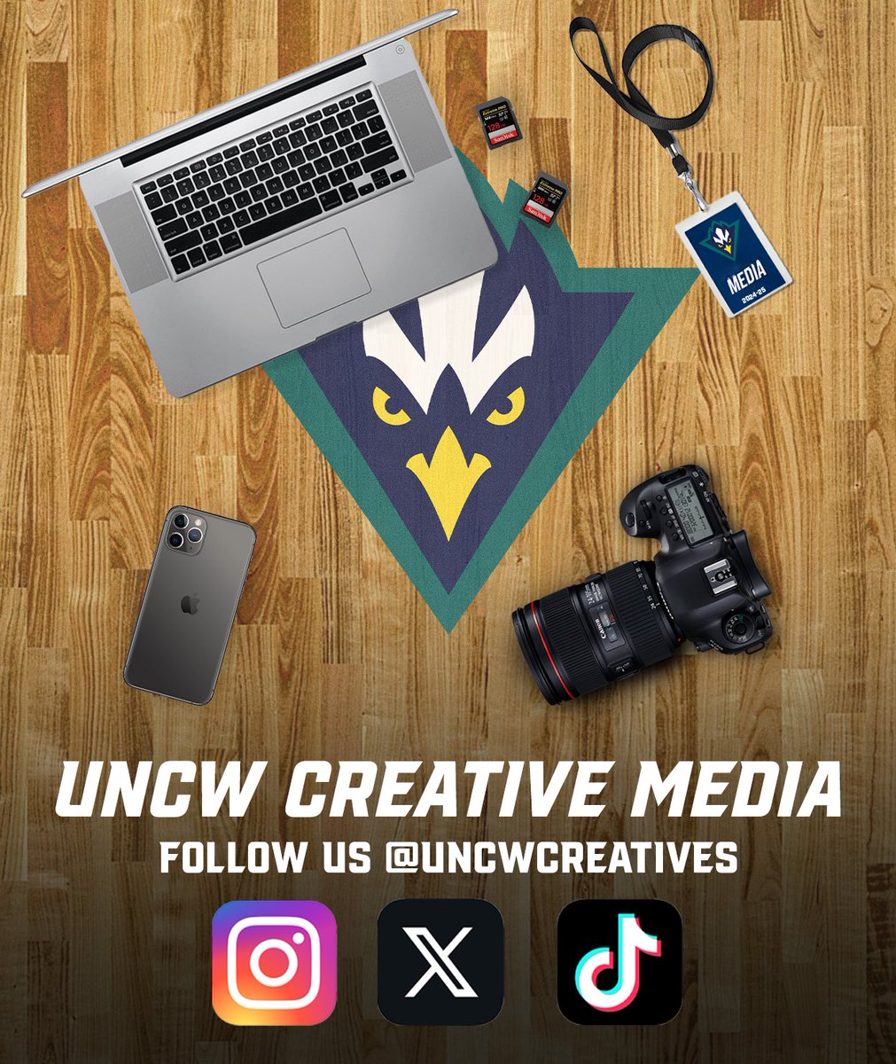 UNCW Creatives is the home to the UNCW athletics media team! This account will showcase work created by UNCW creative students and staff! 🦅

Follow us on Instagram, X, and TikTok for more photos, videos, and behind the scenes content! 📸🙌