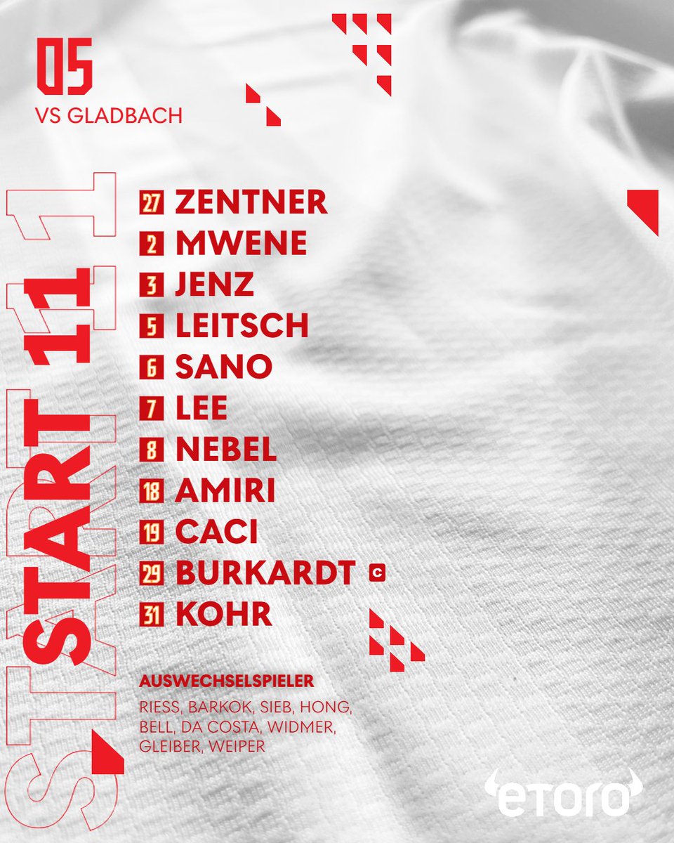 İLK 11'İMİZ! 

#Mainz05 #M05BMG
