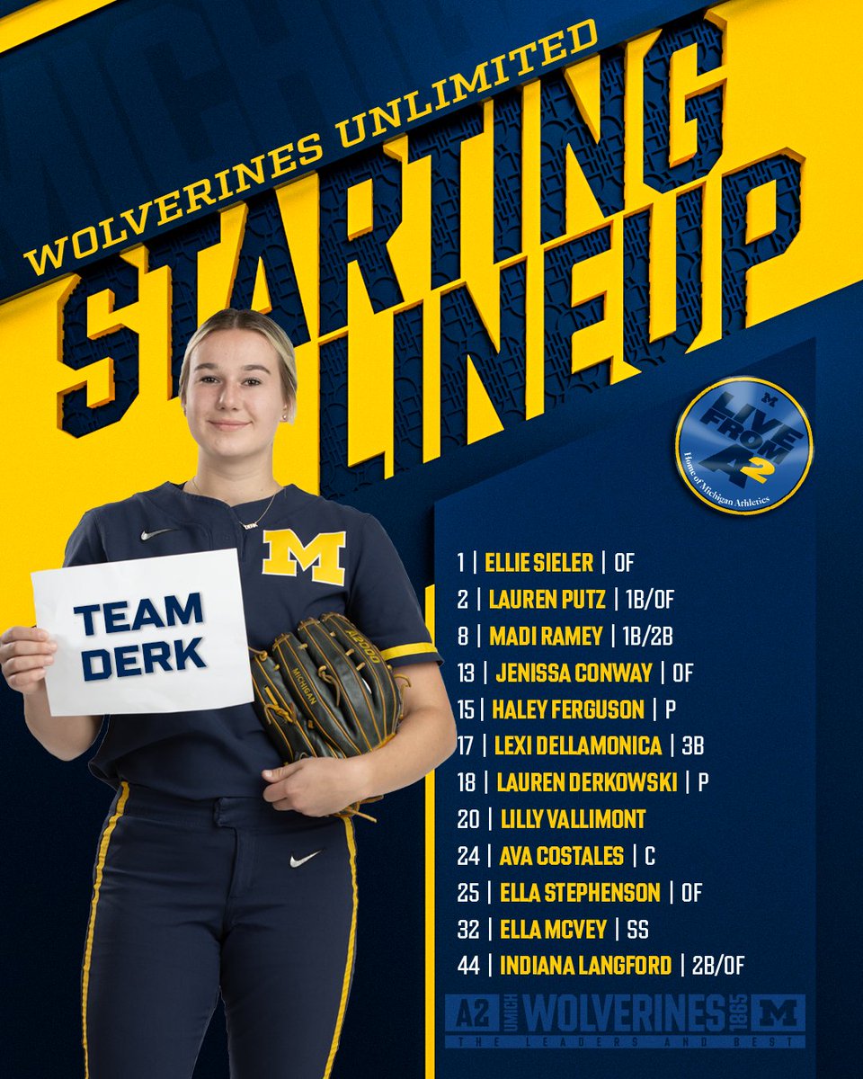 TEAM AIKEN vs TEAM DERK ‼️

Our 2024 Wolverines Unlimited is slated for next Mon-Wed. (10/28-30) at The Hutch. 3:30pm start each day, and we encourage fans to attend!

#GoBlue