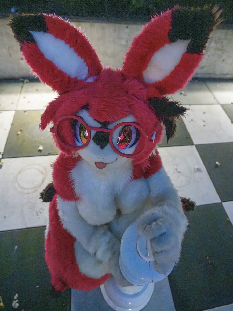 the bunny will decide your fate 😈🐰 she says you will... have a very happy halloween!!! 🎃

📸 <a href="/Viruleince/">Viru</a> 

#FursuitFriday