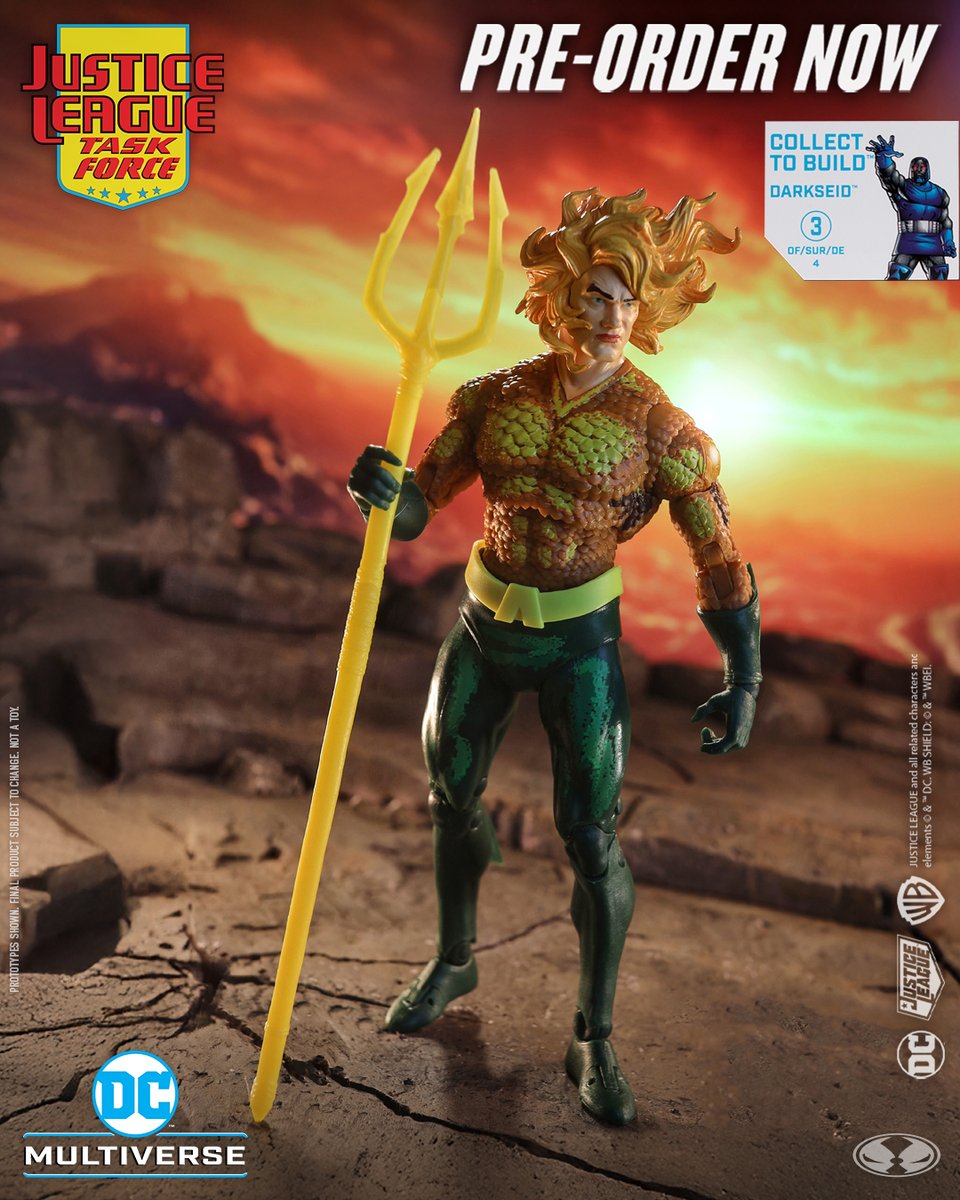 mcfarlanetoys's tweet photo. #Aquaman™ (#JusticeLeagueTaskForce™) is available for pre-order NOW at select retailers!
➡️ https://t.co/QznkXu7rhk
7" scale figure includes 1 of 4 DARKSEID™ collect to build pieces, 2 attack effects, art card and base.
#McFarlaneToys #DCMultiverse #Darkseid #DCComics https://t.co/d5MPn9eS9J