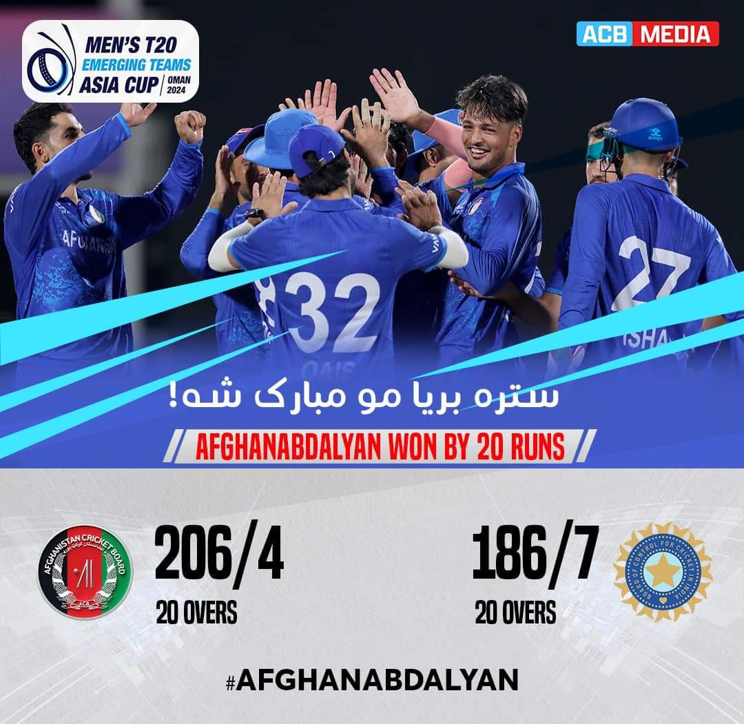 Congratulations Afghanistan 🇦🇫