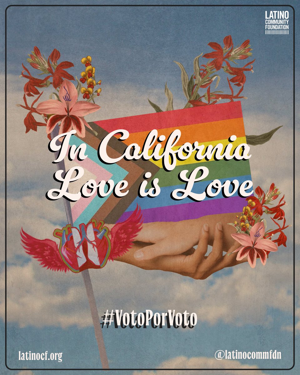 Latino Community Fdn (@latinocommfdn) on Twitter photo Proposition 3 ensures ALL our familias are recognized and protected under the law.
Now is the time to demonstrate to the nation that California can once again lead with love, solidarity, & law.❤️
Read our latest blog by <a href="/mr_egarcia/">Eduardo García</a>, our Policy Director:
latinocf.org/this-november-… Proposition 3 ensures ALL our familias are recognized and protected under the law.
Now is the time to demonstrate to the nation that California can once again lead with love, solidarity, & law.❤️
Read our latest blog by <a href="/mr_egarcia/">Eduardo García</a>, our Policy Director:
latinocf.org/this-november-…