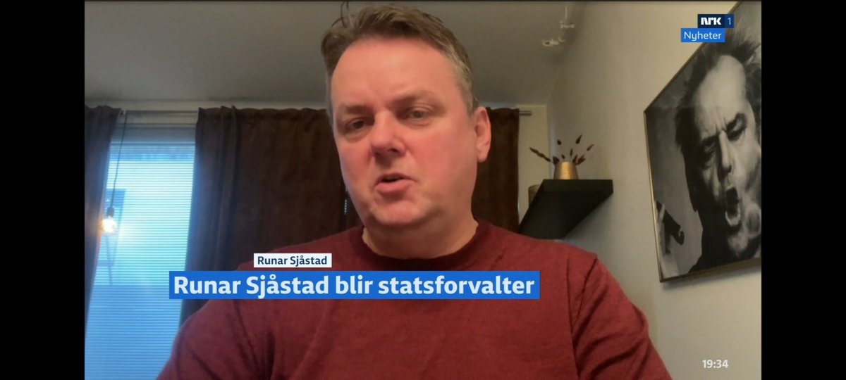 Ny statsforvalter, med Nicholson på veggen ... kan vi ha det?
#HereComesJohnny
