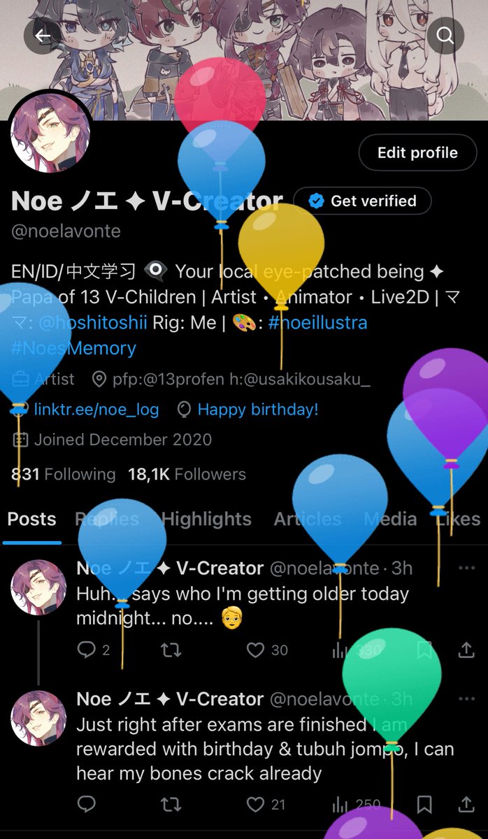 Noe ノエ ✦ V-Creator tweet media