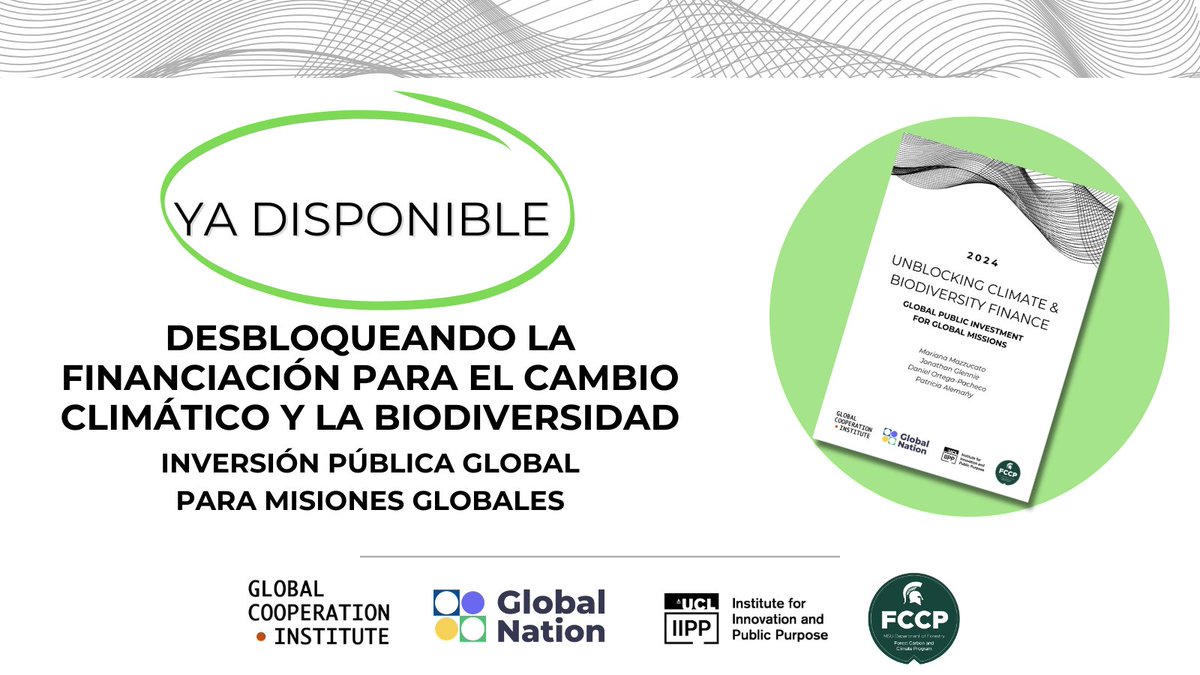 La acción colectiva puede ser una herramienta para solucionar problemas globales. 🌿 Descubre cómo la inversión pública global podría financiar misiones para el clima y la biodiversidad.

bit.ly/4hkCaL5

#CooperarParaConservar
#COP16Colombia
#PazConLaNaturaleza
