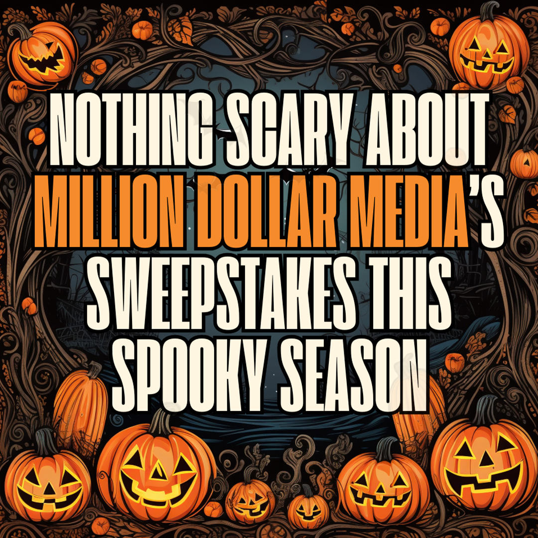MDollarMedia's tweet photo. No tricks, just treats with Million Dollar Media! We’re always running sweepstakes &amp; giving away prizes. Check to see if you’ve received a message from us to see if you’ve won.   

See official rules for details on all available prizes, odds of winning, &amp; winner selection dates. https://t.co/LcZGcGYuI4