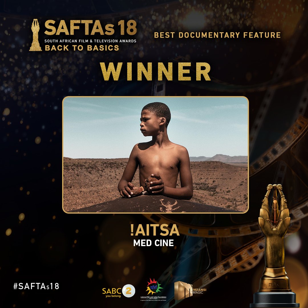Kudos to !Aitsa by Med Cine for taking home the Best Documentary Feature award at #SAFTAs18! 🎬🏆 #BackToBasics
